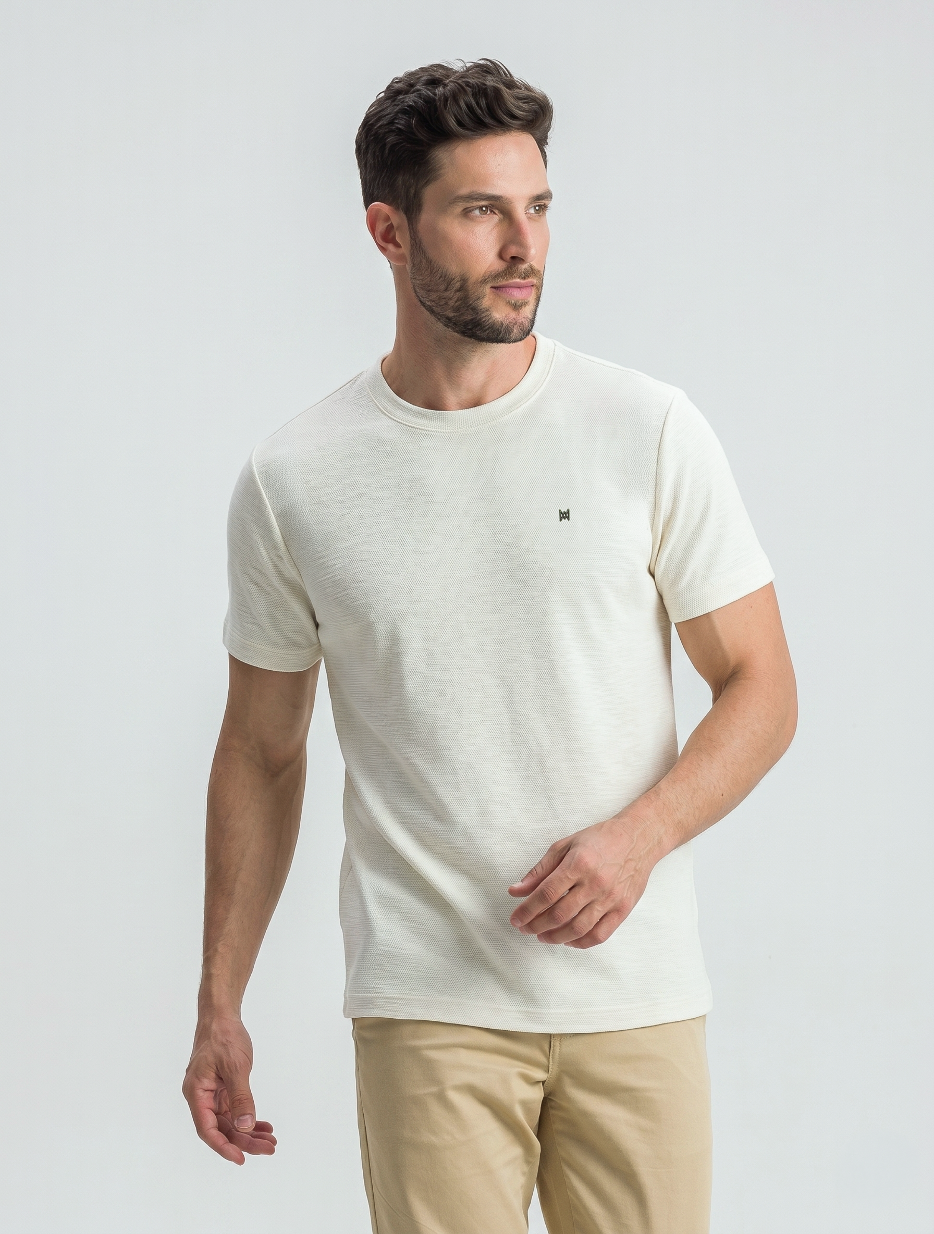Camiseta Masculina em Tricot Comfort Sweaty