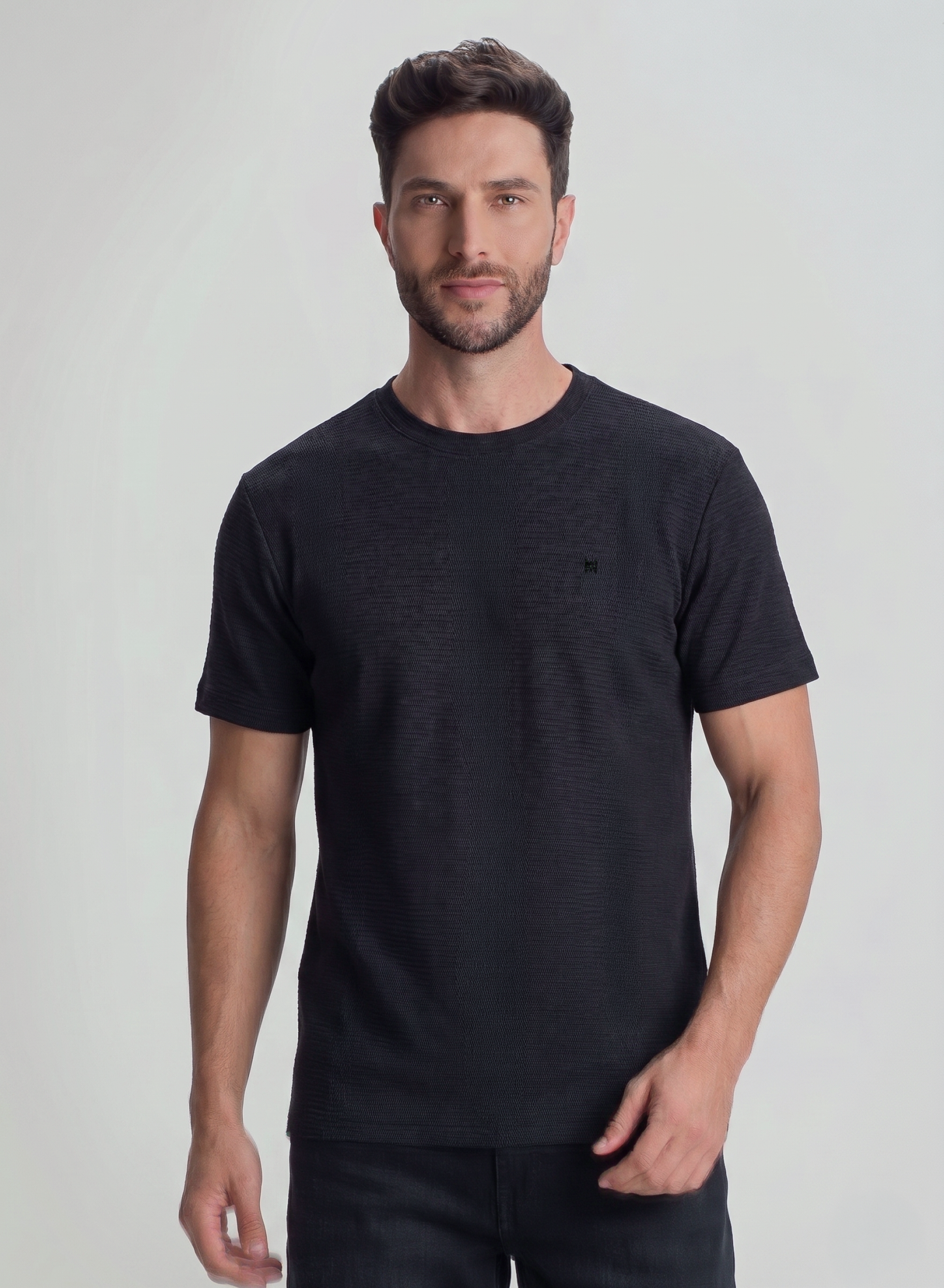 Camiseta Masculina em Tricot Comfort Sweaty