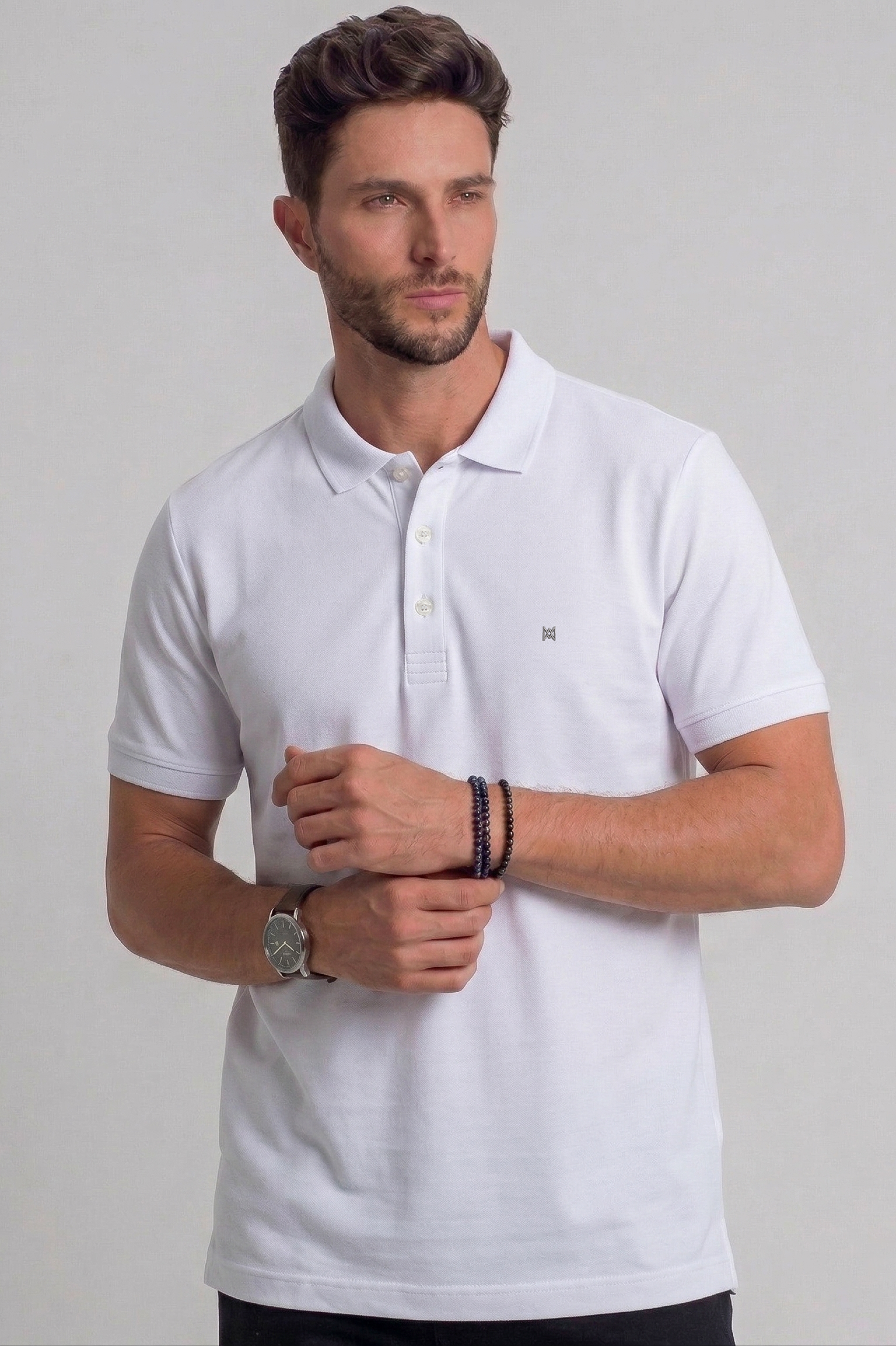 Camisa Polo Masculina Premium em Cotton Pima