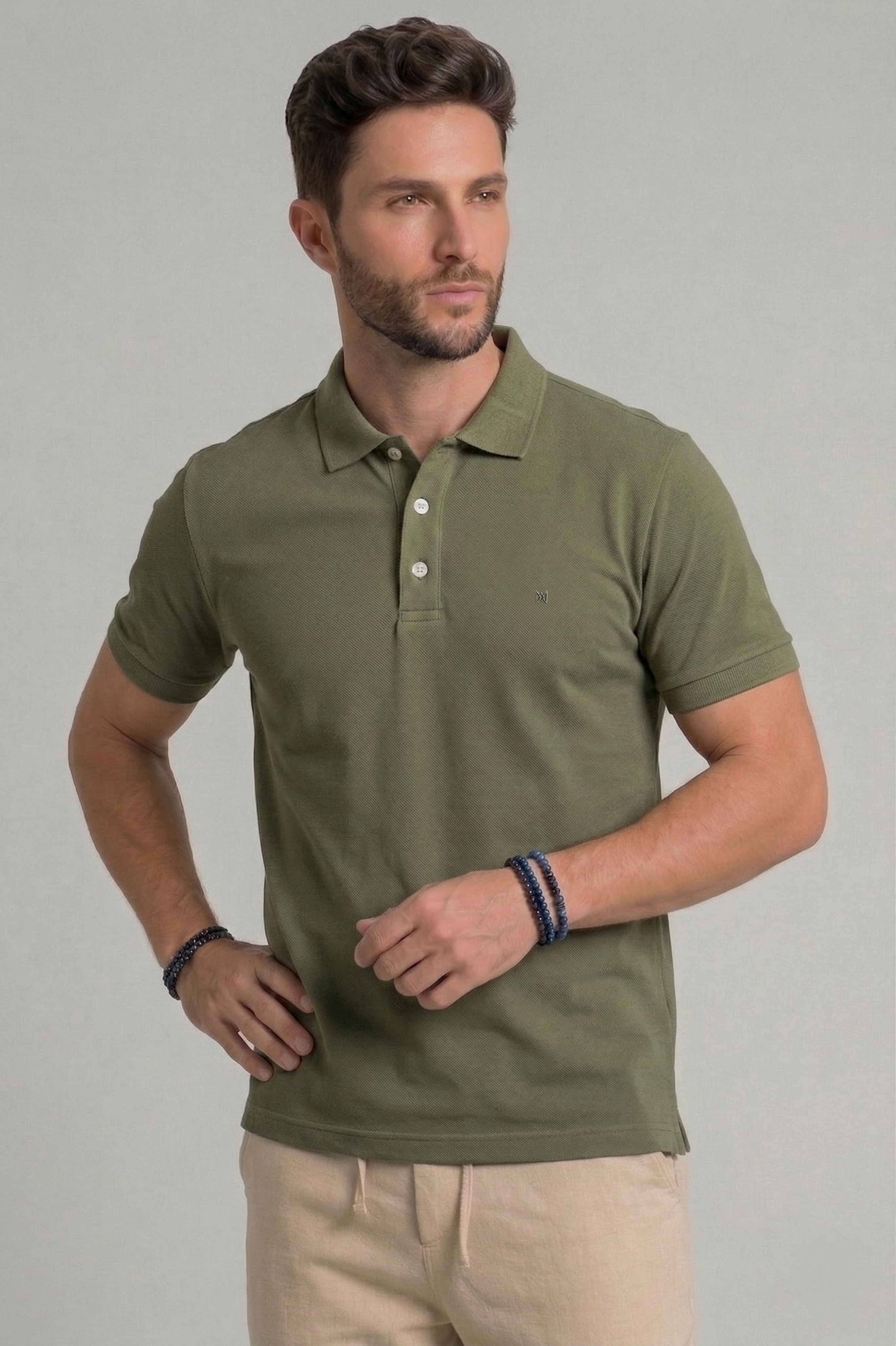 Camisa Polo Masculina Premium em Cotton Pima