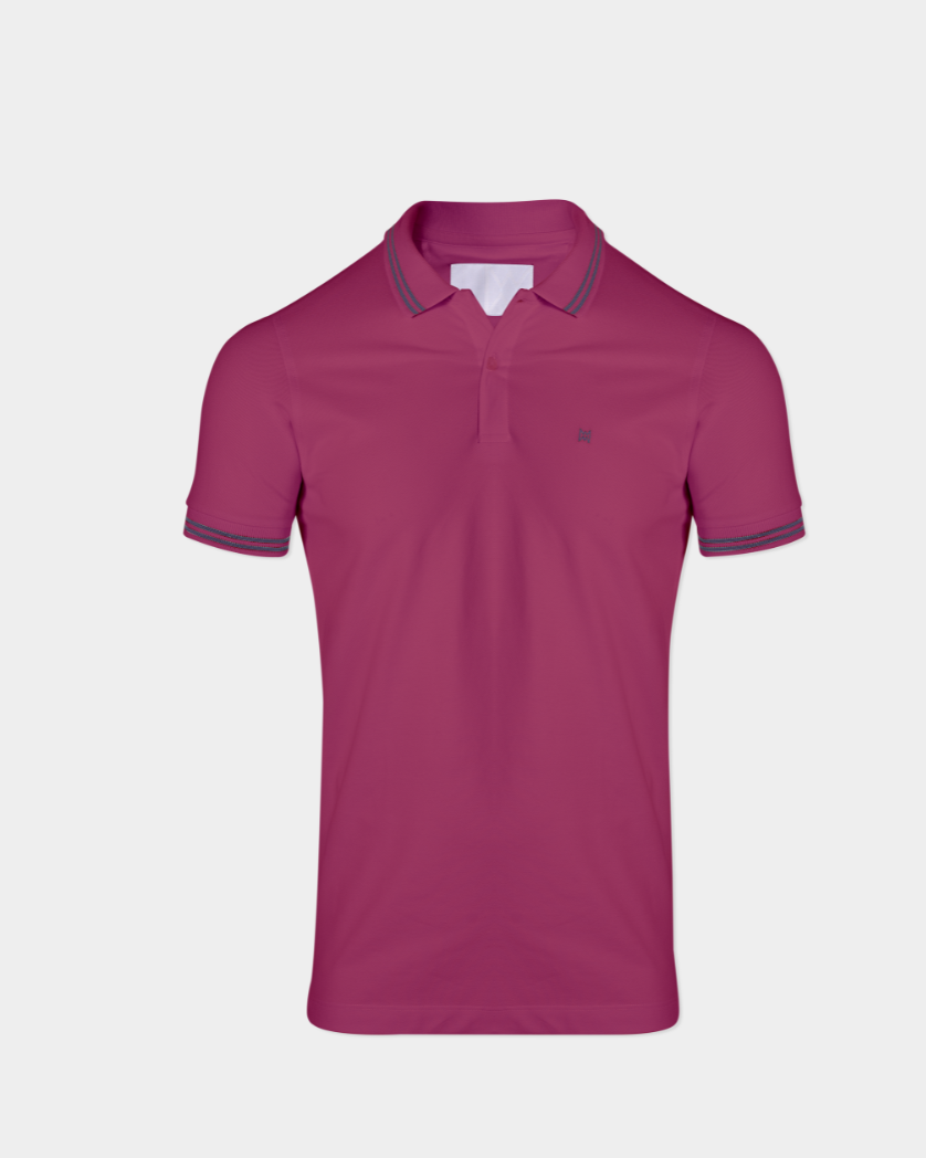 Camisa Polo Básica em Piquet Masculina