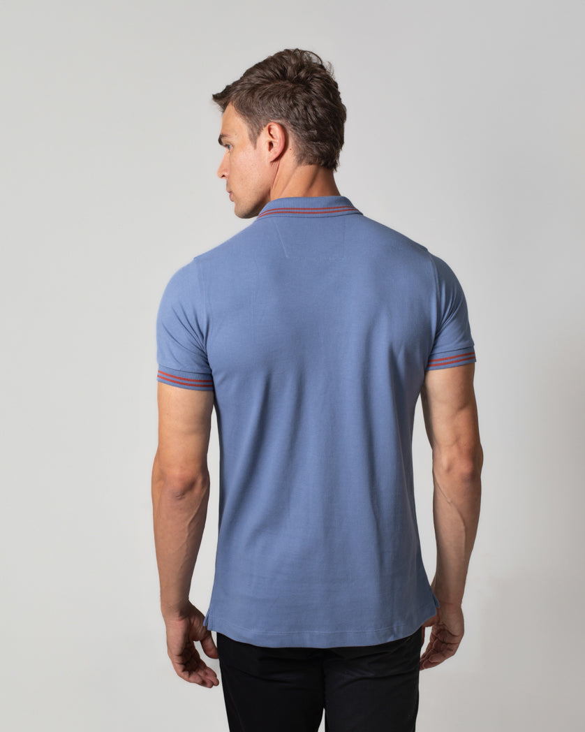 Camisa Polo Básica em Piquet Masculina