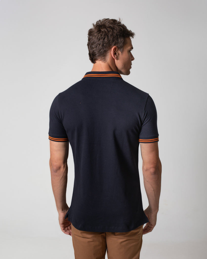 Camisa Polo Básica em Piquet Masculina