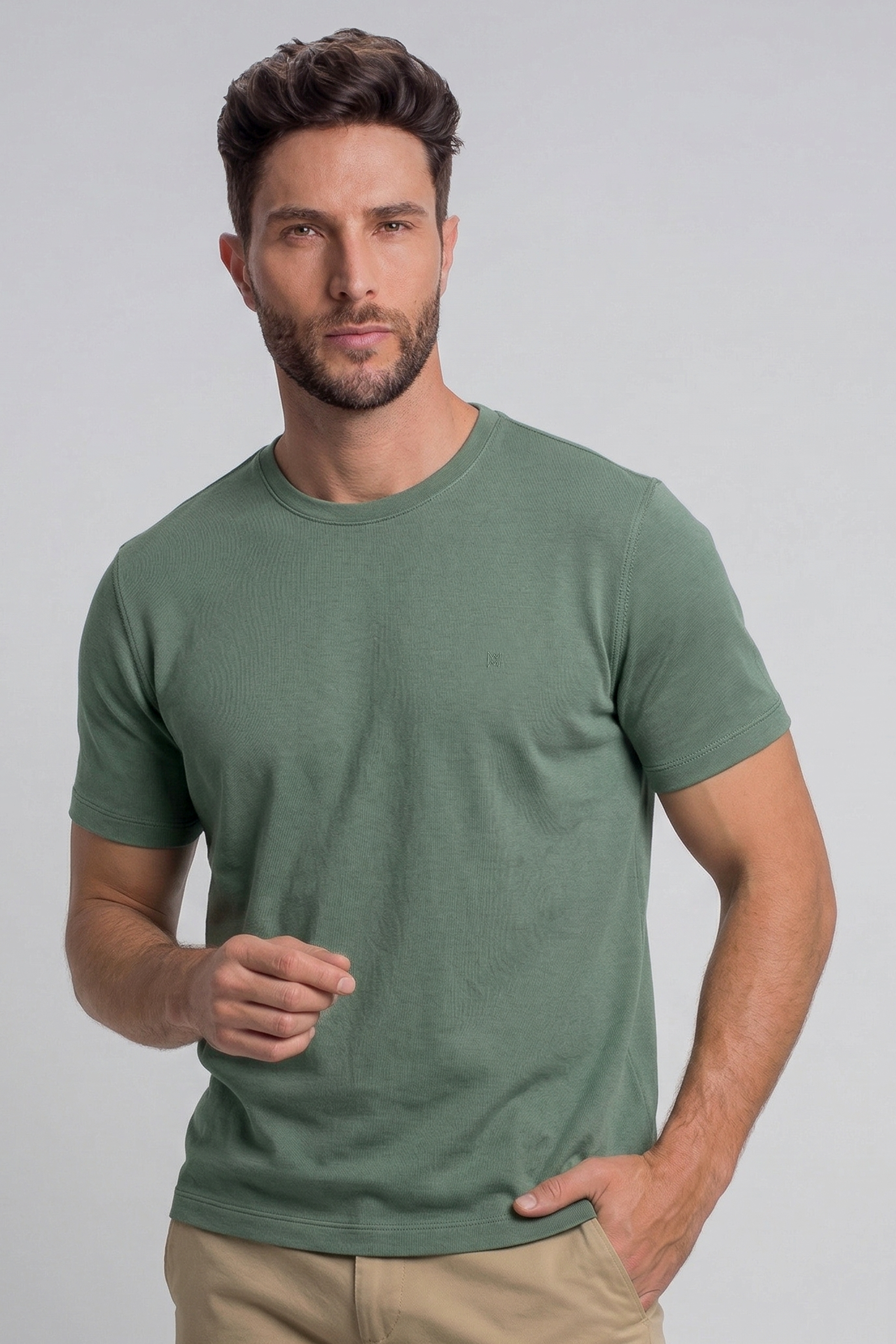 T-Shirt Piquet com Elastano