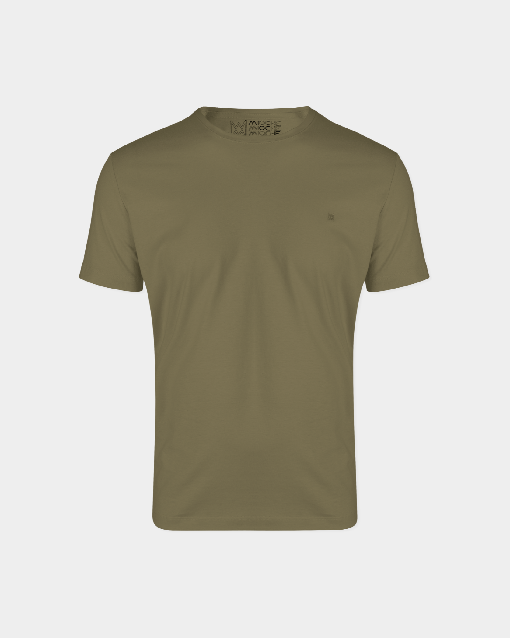 T-Shirt Básica com Bordado Masculina 100% Algodão