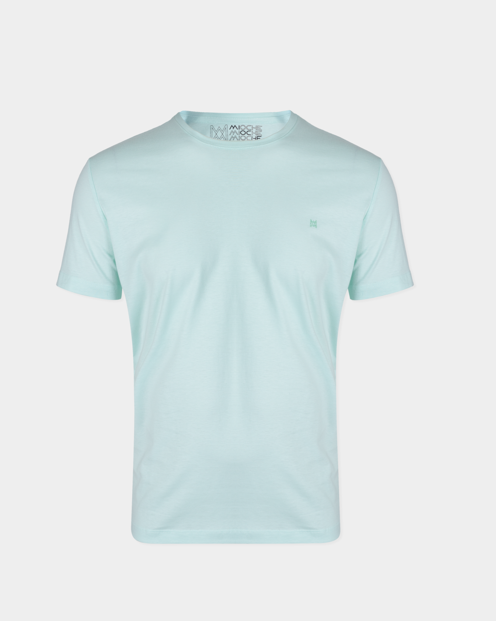 T-Shirt Básica com Bordado Masculina 100% Algodão