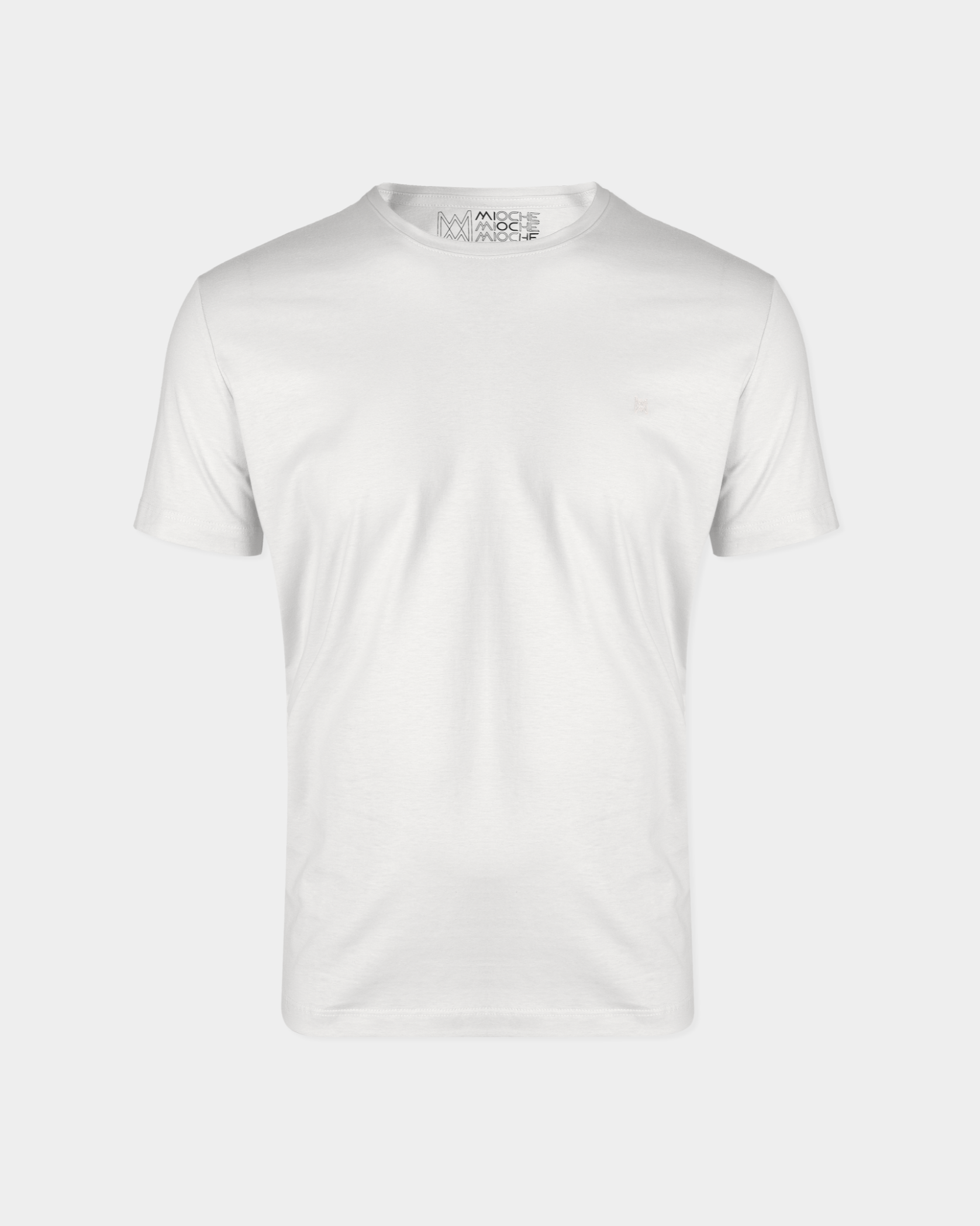 T-Shirt Básica com Bordado Masculina 100% Algodão