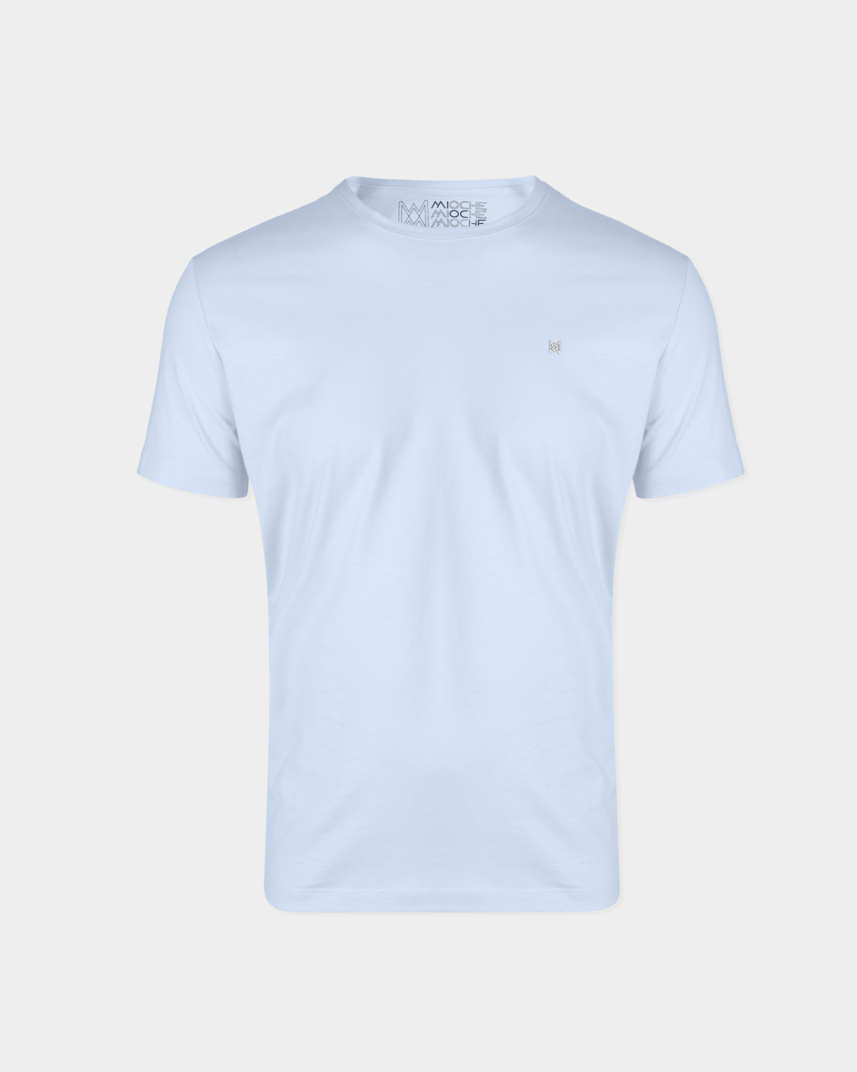 T-Shirt Básica com Bordado Masculina 100% Algodão