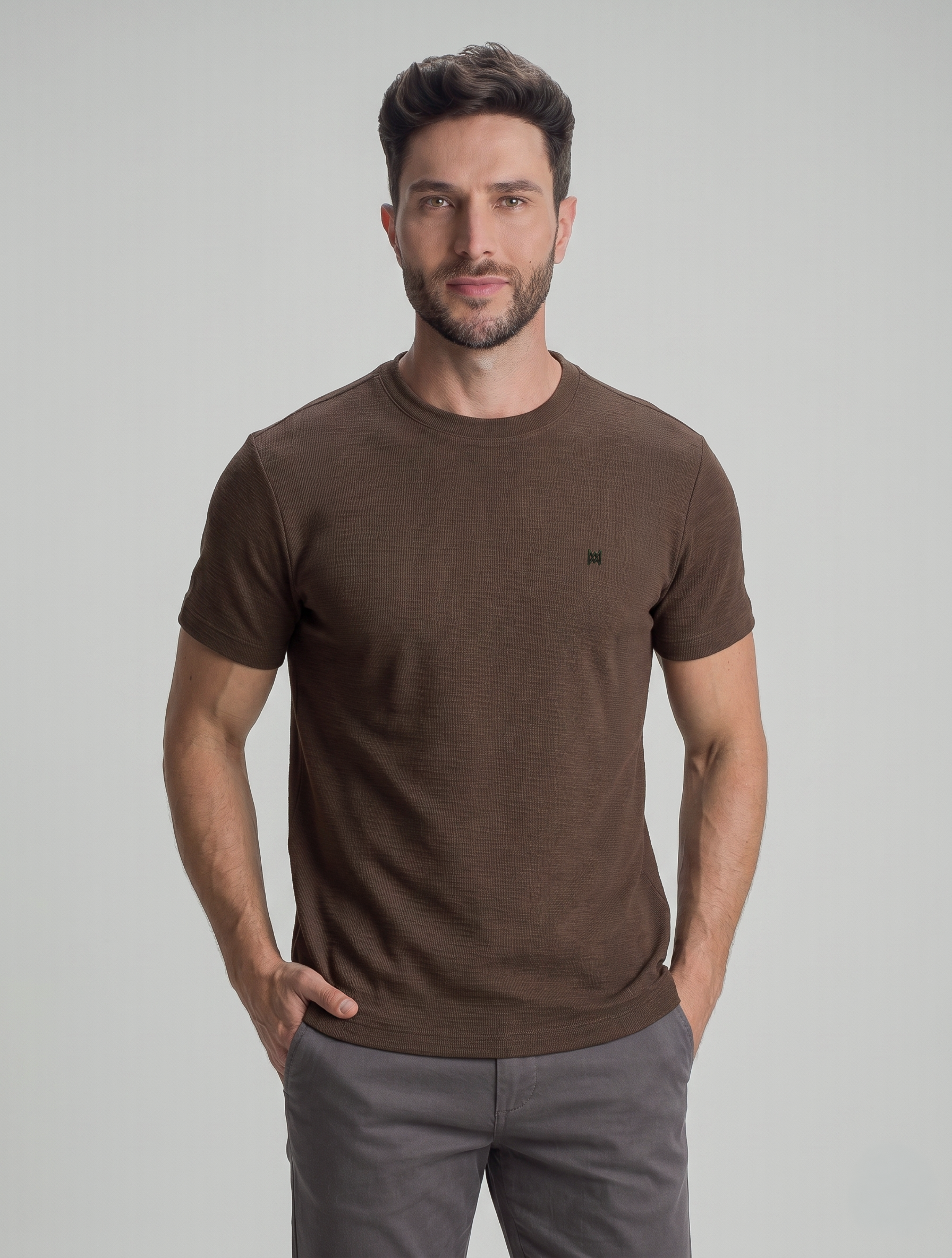 Camiseta Masculina em Tricot Comfort Sweaty