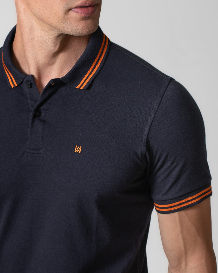 Camisa Polo Básica em Piquet Masculina