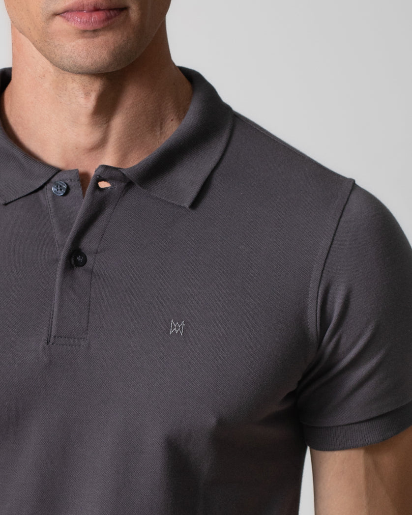 Camisa Polo Básica Piquet Shape Essencial Masculina