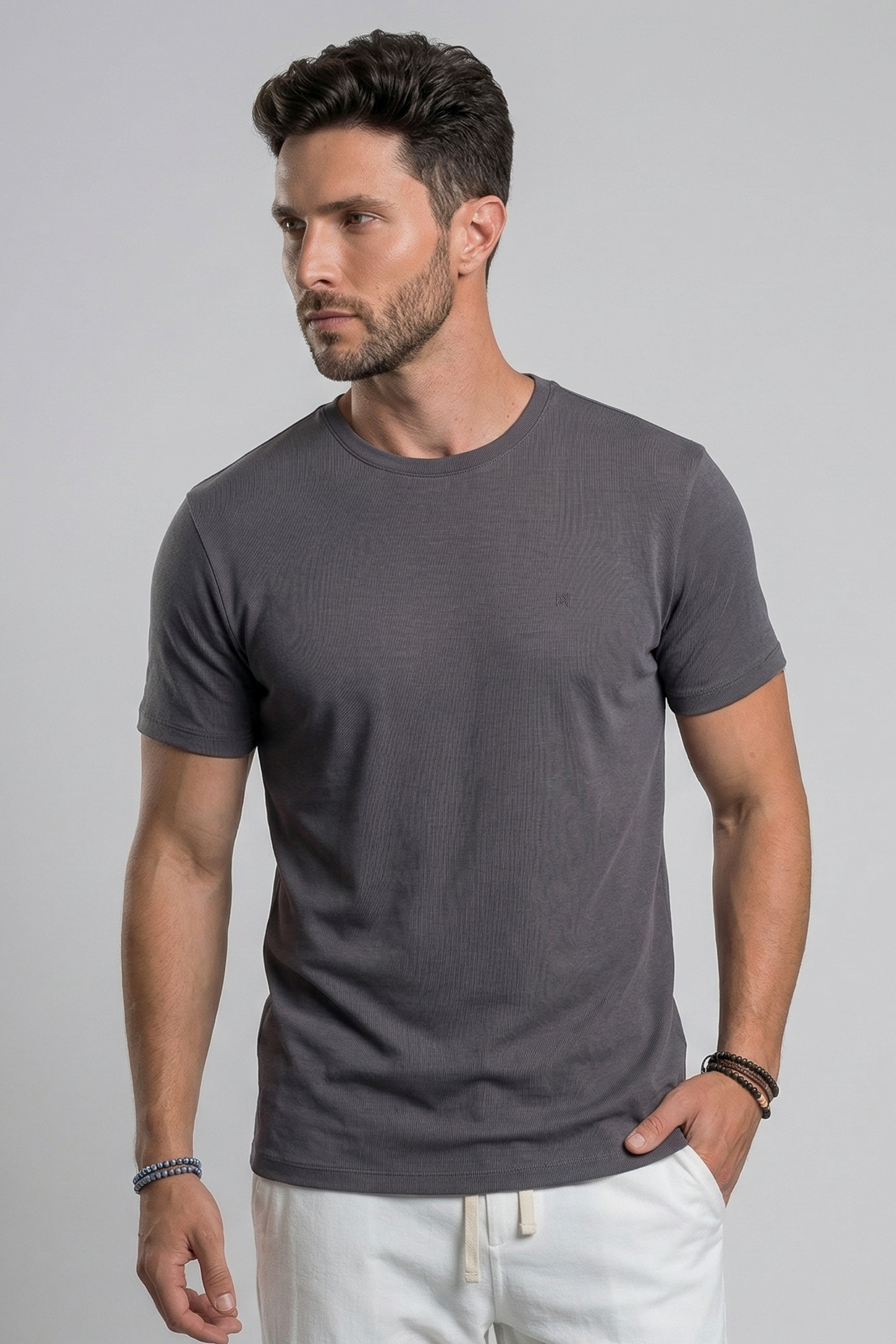 T-Shirt Piquet com Elastano