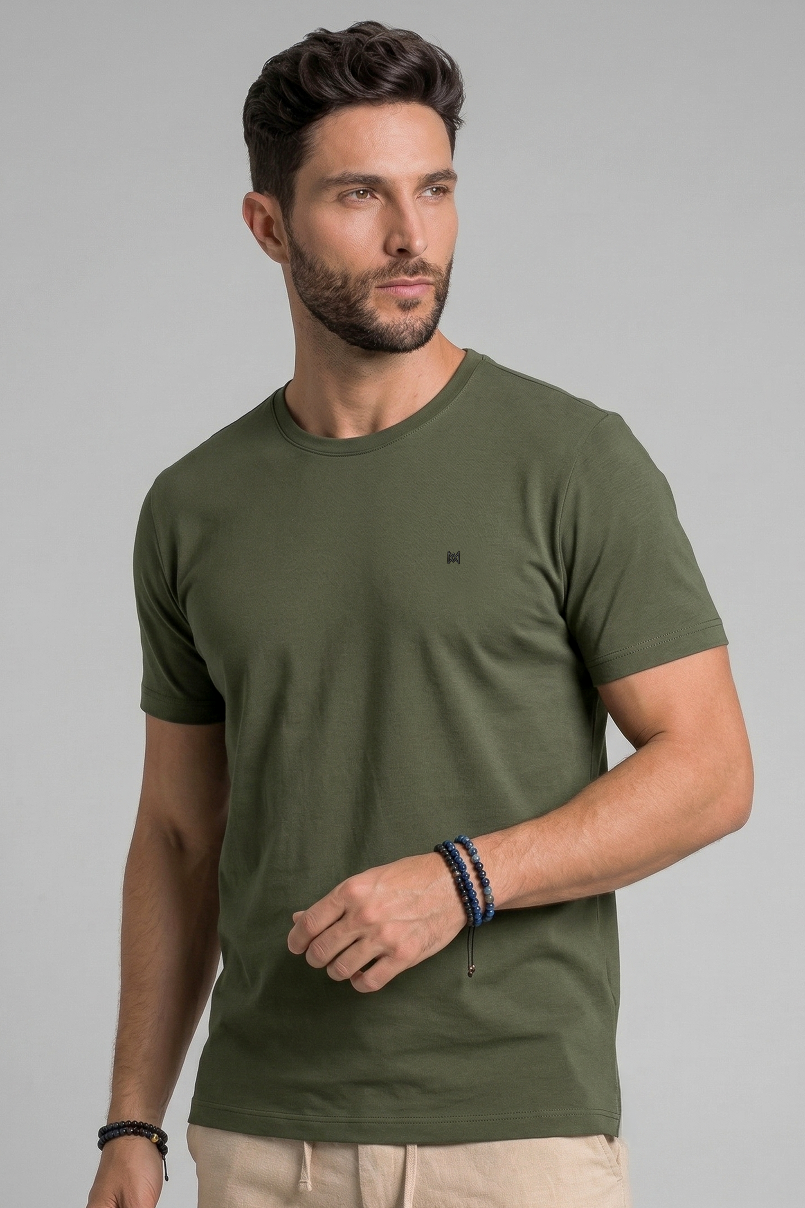Camiseta Masculina Premium em Algodão Penteado