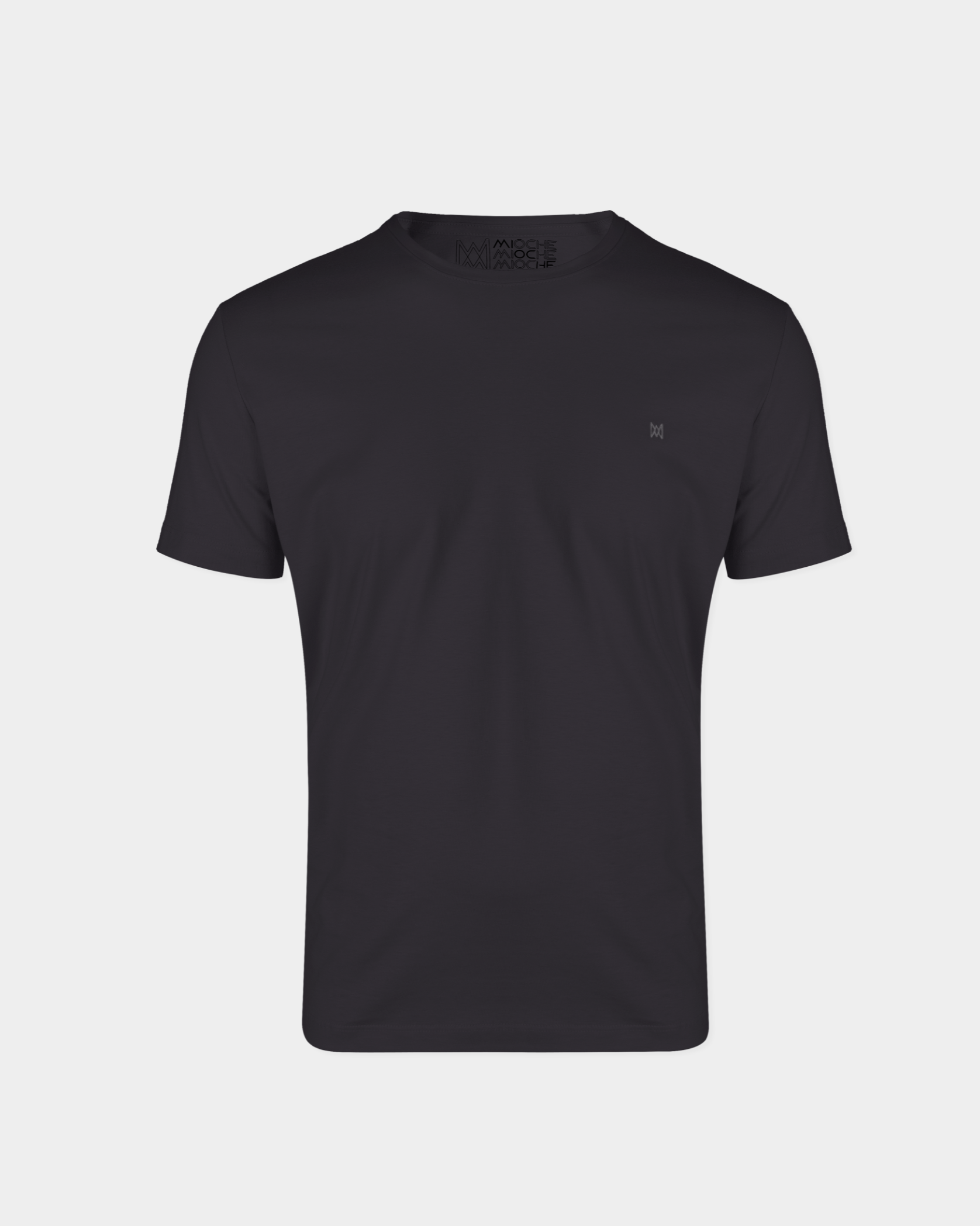T-Shirt Básica com Bordado Masculina 100% Algodão