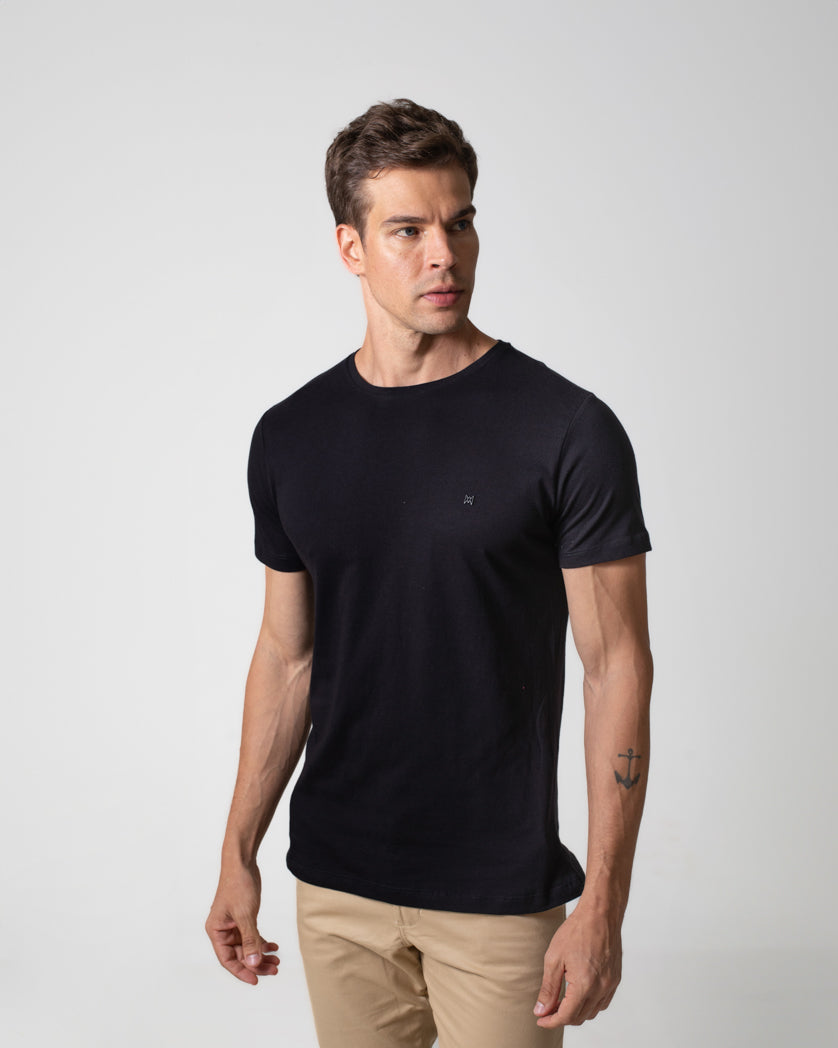 T-Shirt Básica Masculina 100% Algodão