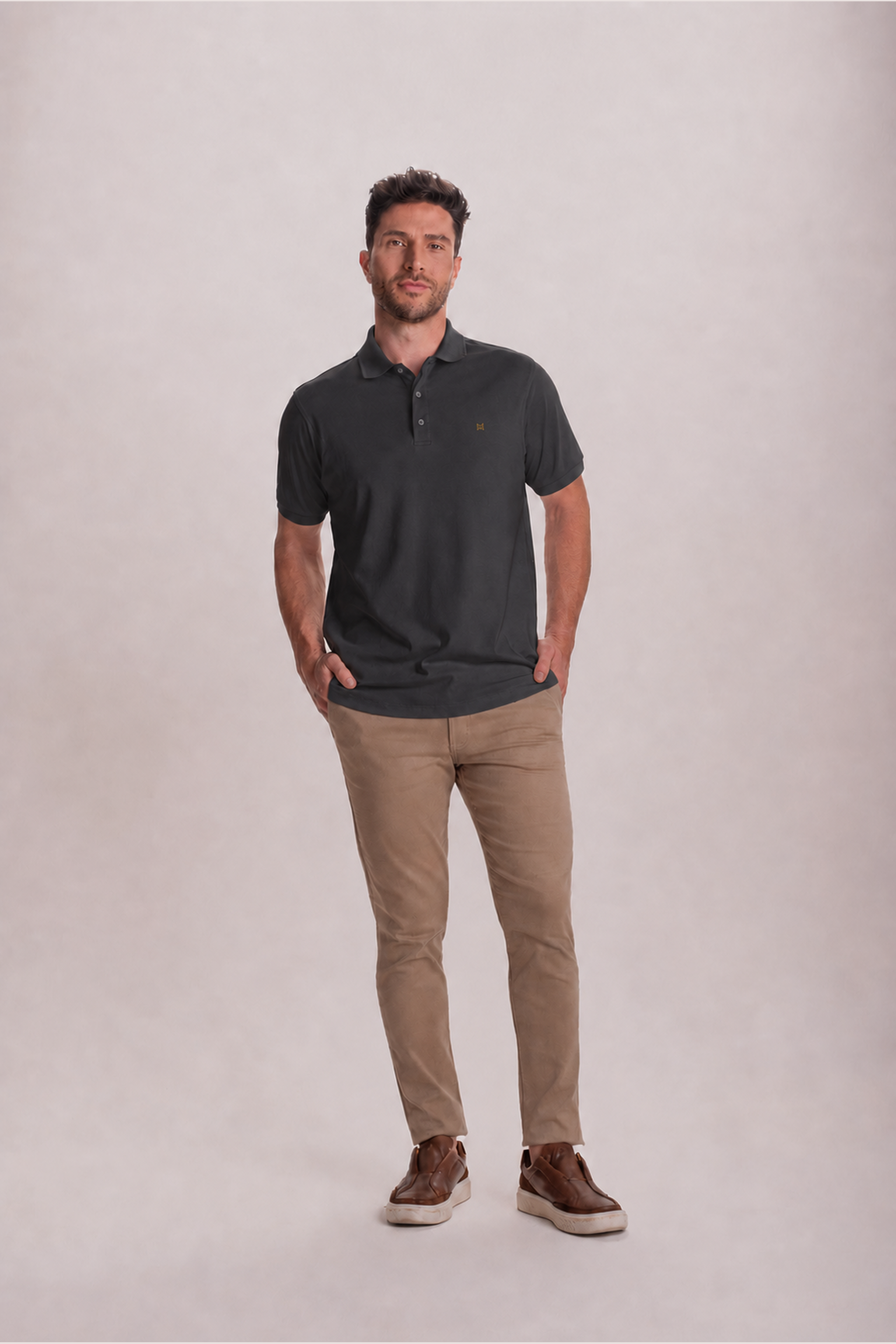 Polo Masculina Hermes Gold D+