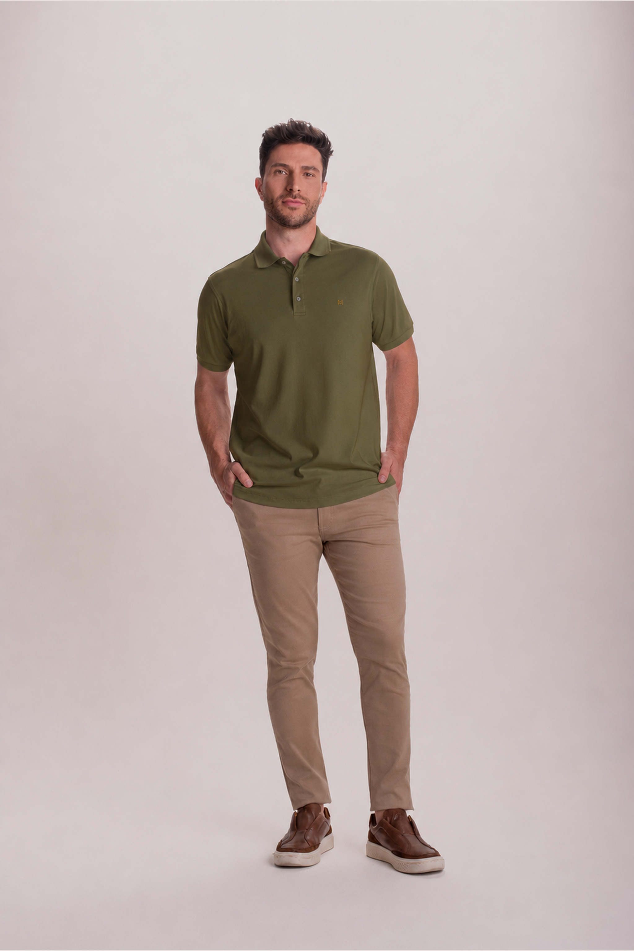 Polo Masculina Hermes Gold D+